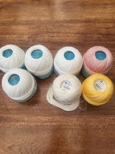 Szydełkowa 100% bawełna kotwica Aida Thread mieszany pakiet 10 i 20 kul 7 x 50g