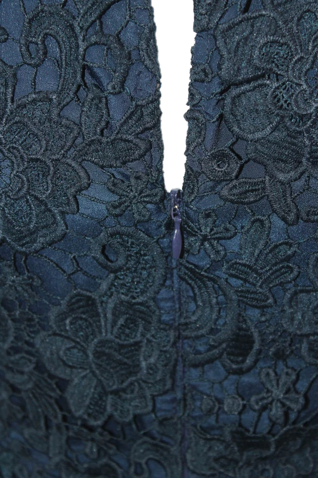 Vestido sin mangas J Crew Petite para mujer floral azul oscuro talla 6 Foto 4 de 4