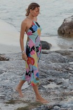 NWT RIXO Multicolor Floral Silk Dress