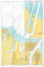 240 Mar Mediterráneo Egipto se acerca a Puerto Said Mapa Mapa Muro Marino Almirantazgo