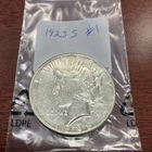 1923 S Peace Dollar 90% Silver $1 US Coin, Free Shipping (coin #1)