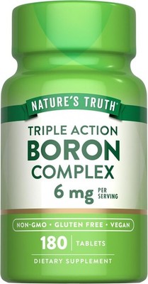Boron Complex Supplement | 6mg | 180 Tablets | Non-GMO | by Nature's Truth