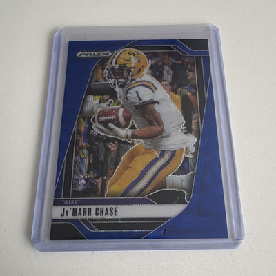 Panini 2025 Prizm Draft Picks Ja'Marr Chase #180 Blue Wave Prizm /299 LSU