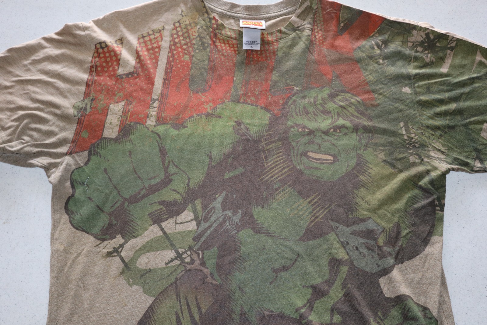 Men's Marvel Comics Hulk T Shirt Size XL