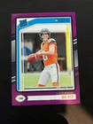 2024 Panini Donruss - Rated Rookie Bo Nix #369 Purple Press Proof (RC)