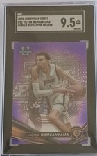2022-23 Bowman University Best - Victor Wembanyama #51 (RC) SGC 9.5   /250