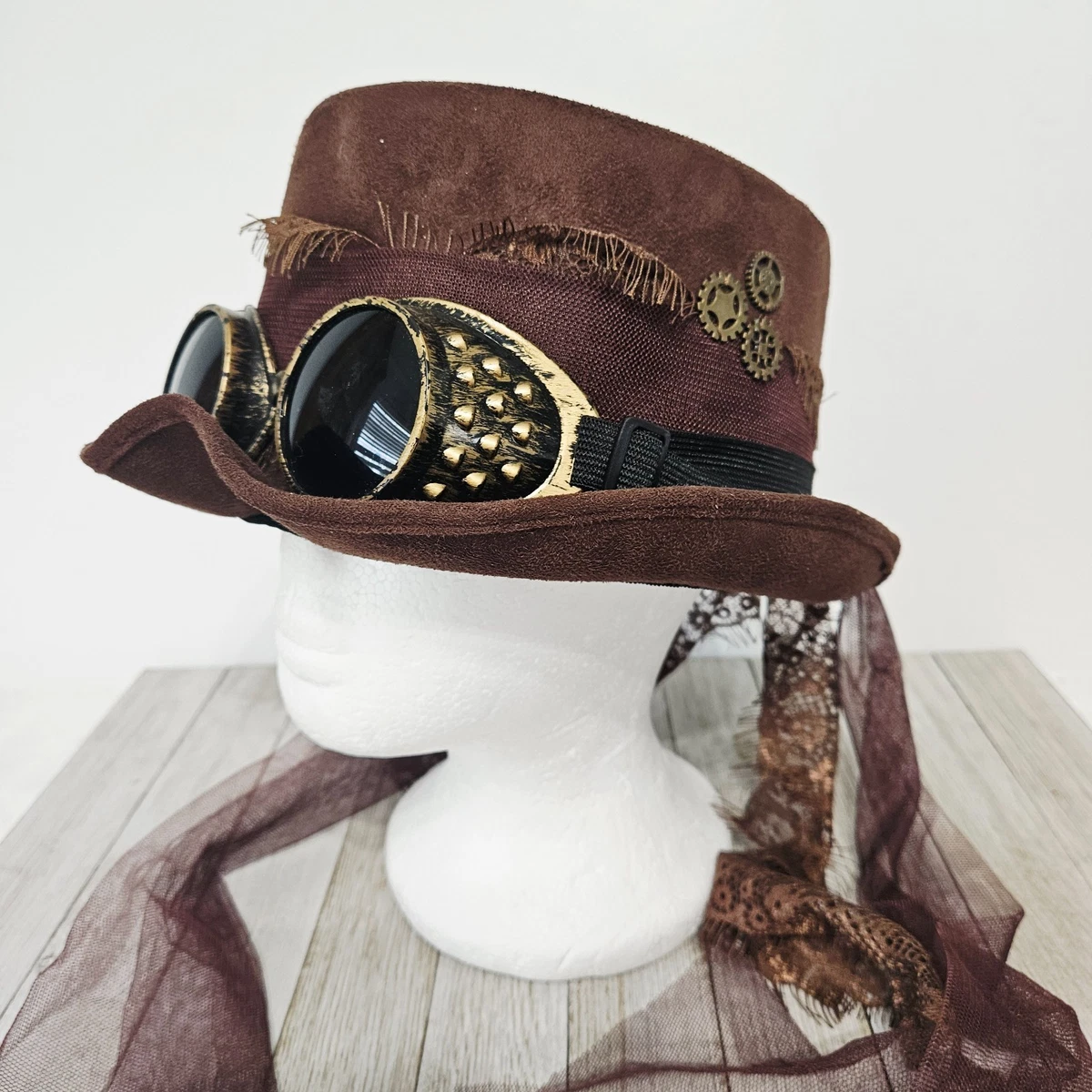 Bristol Novelty BH467 – Sombrero De Copa Dorado Lúrex, Talla Única, Accesorio Ideal Para Disfraces Y Fiestas Temáticas