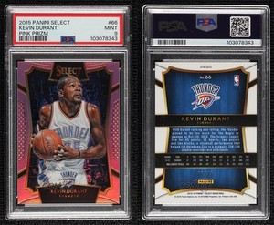 2015-16 Panini Select Concourse Pink Prizm /20 Kevin Durant #66 PSA 9 MINT