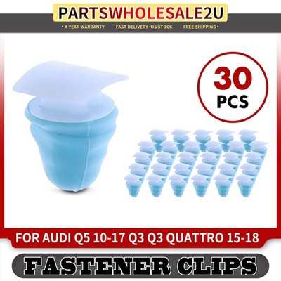 30Pcs Nylon Door Moulding Retainer Clips for Audi Q5 10-17 Q3 Q3 Quattro 15-18