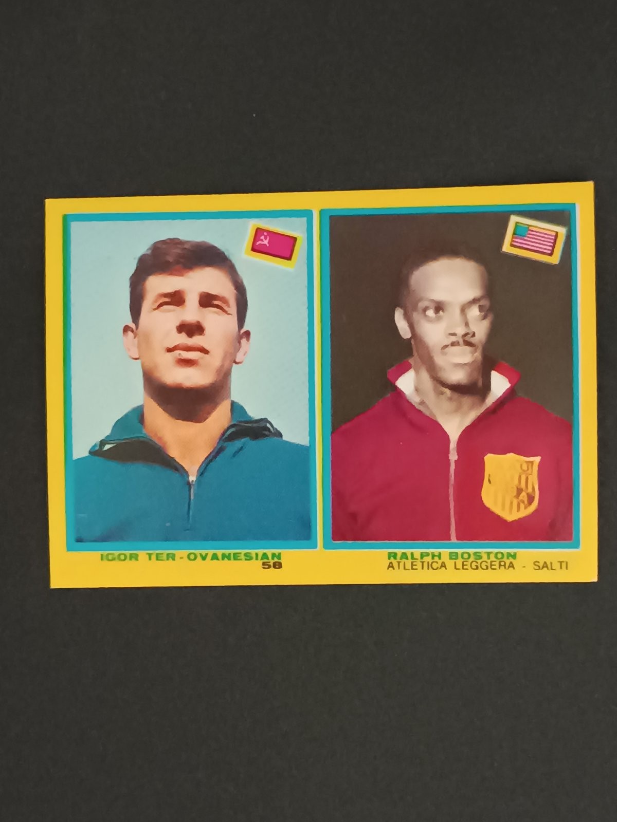 Figurina I Campionissimi Mira 1968 Rec. # 58 Ter-Ovanesian Boston Atletica