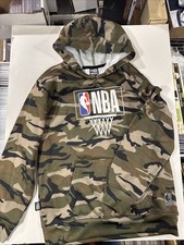 NBA Boys Camo Fleece Hoodie Pullover Sweatshirt Youth Size L 14-16