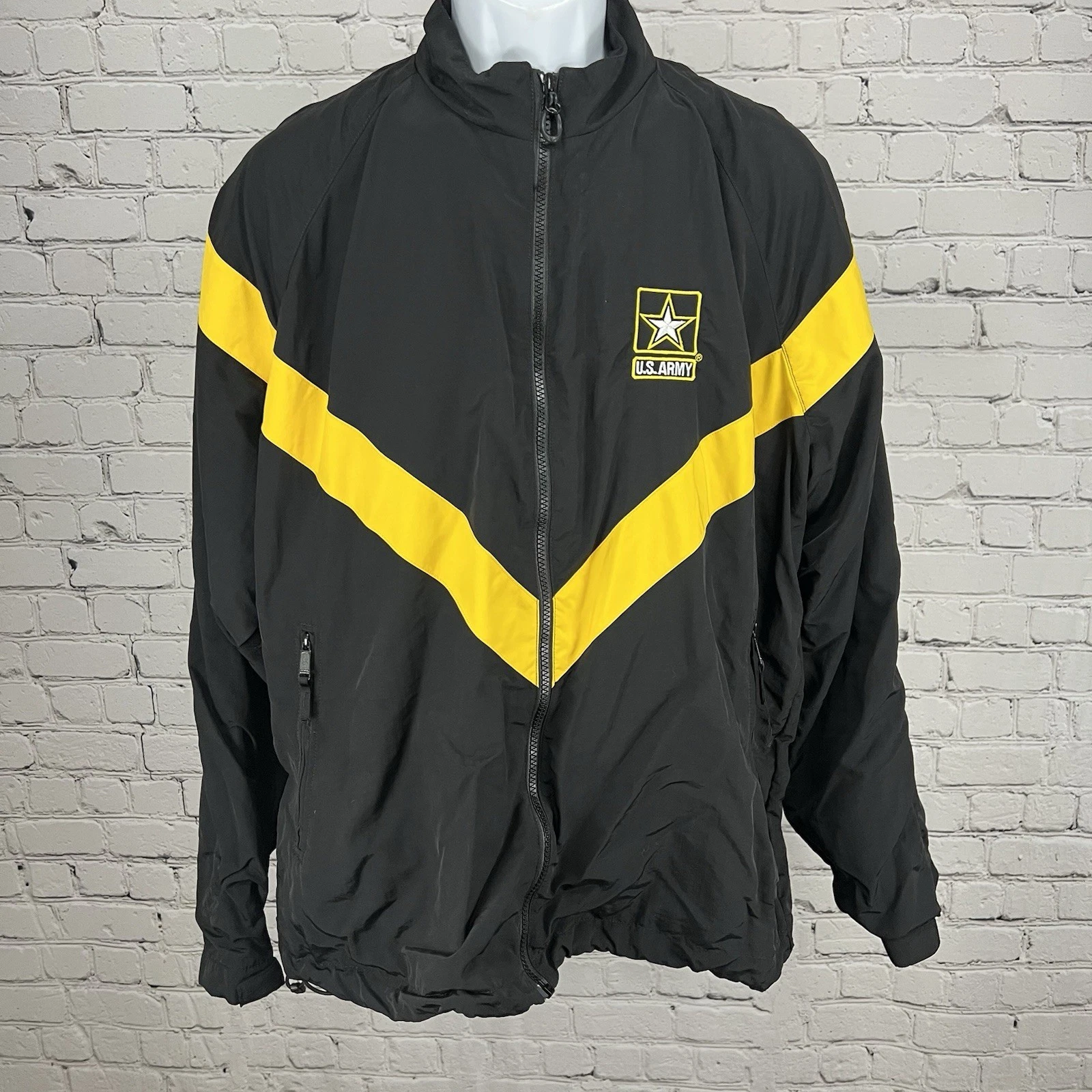 U.S. Army Unisex Black Army Physical Fitness Uniform (APFU) Jacket Large Regular
