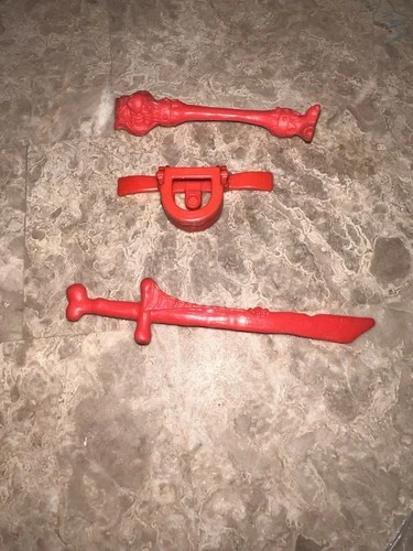 Vintage 1993 Playmates TMNT Universal Monsters LEONARDO WOLFMAN Accessories