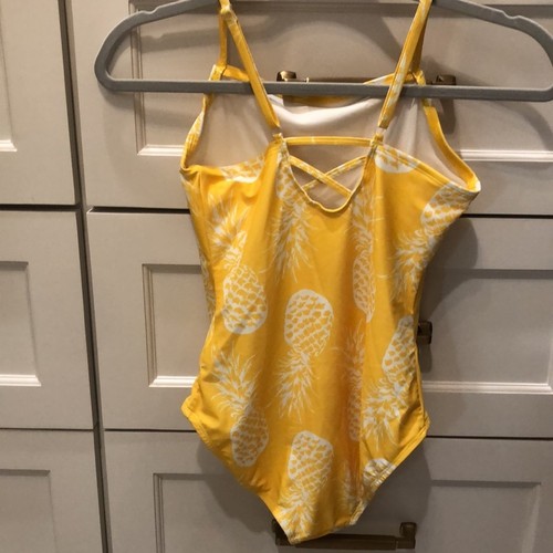 Old Navy one piece swimsuit girls XL yellow - Picture 2 of 5