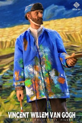 PRESENT TOYS PT-sp29 1/6 Vincent van Gogh Figure 2 Heads The Starry Night In Sto