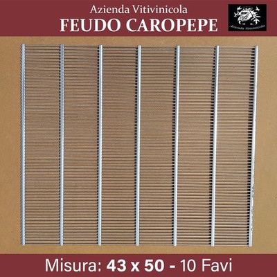 EXCLUDE QUEEN 43X50 FOR DRAINED GYPSUM STEEL HIVE AND HIVE 10 HONEYCOMBS
