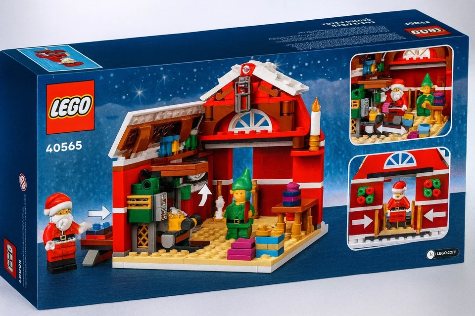 LEGO 40565 Christmas Santa's Workshop - Set Esclusivo Natale - Nuovo Sigillato - Immagine 2 di 4