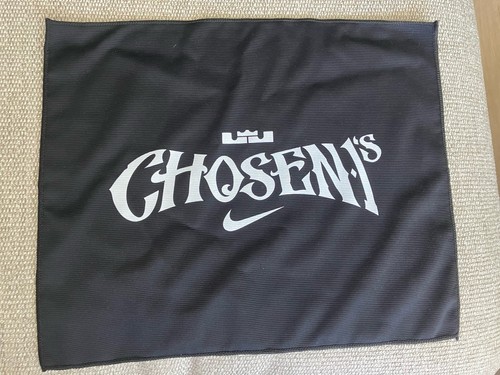 Nike LeBron Chosen 1’s Basketball Invitational Black Sports Towel 17.5 In x 14.5