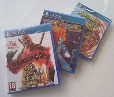 Ps4 Lot Neuf Deadpool , Megaman Legacy 1+2 , Network Collection VF Très Rare