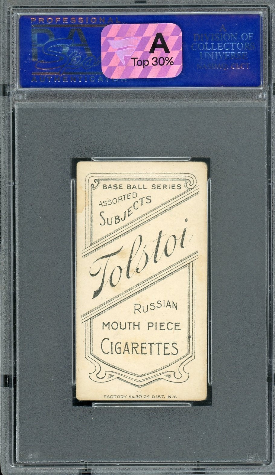 T206 CHICK GANDIL TOLSTOI BACK PSA 3 CENTERED RARE BACK NICE CARD view 2