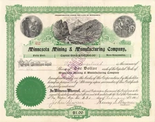 Minnesota Mining and Manufacturing Co. signed by John Dwan and Henry S. Bryan -