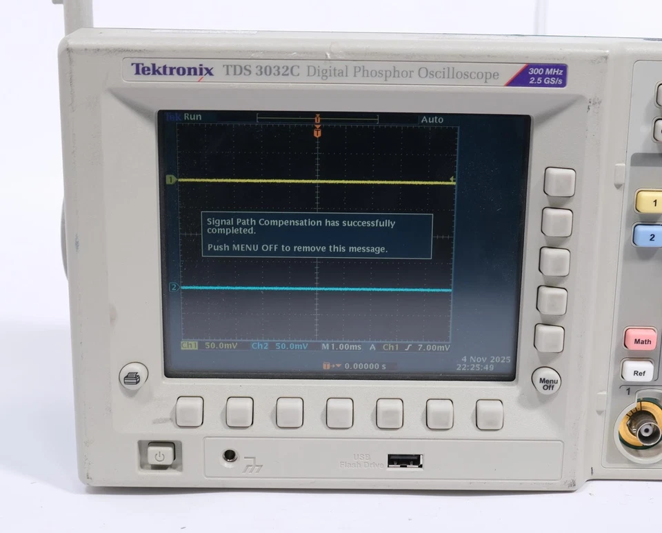 Tektronix TDS3032C 300 MHz 2CH DPO Oscilloscope with TRG / FFT / 3GV Modules - Image 2 of 4