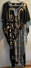 Dress 4 Beach Muumuu Geometric Print Long Maxi Caftan Housedress Cover Up