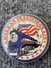 American Freedom Train VTG Pinback Button 2.5...