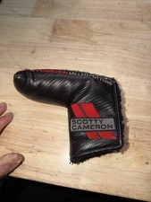 L??Scotty Cameron Milled Putter Headcover Golf Black/Red Carbon Blade Newport