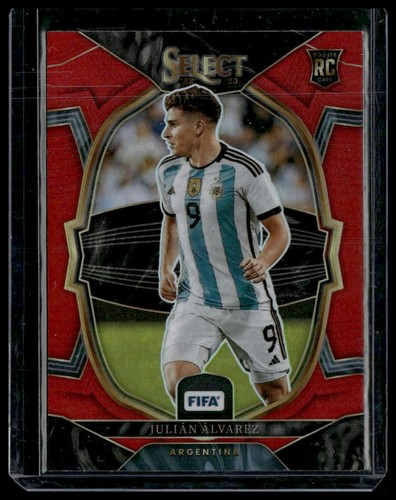 JULIAN ALVAREZ 2022-23 Panini Select FIFA Red Prizm RC #3