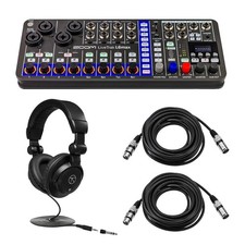 Zoom LiveTrak L6max 12-Channel Portable Digital Mixer and Recorder, Bundle with