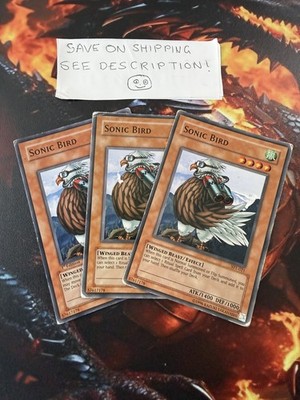 3x Sonic Bird Playset Gemischte Sets/Rarität/Edition YuGiOh! Karten Kombiporto!