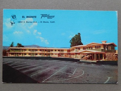 Postcard - El Monte Travel Lodge - El Monte, California - unposted