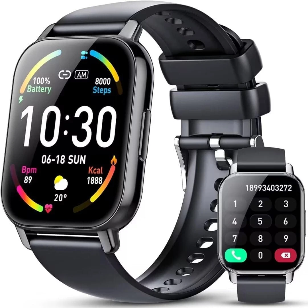 Smart Watch Men Women with Phone Function Wristwatch Sports Watch for Android IOS