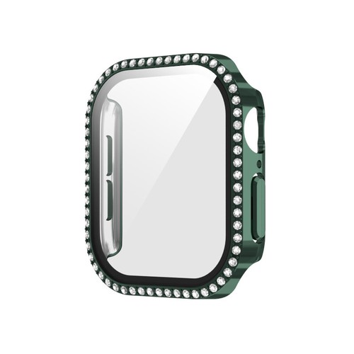 For Apple Watch Series 10 42/46 Diamond Case with Tempered Glass Protector Cover - Photo 19 sur 20