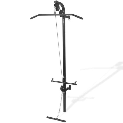 Wall-mounted Home Gym with 2 Pulleys Cable Pull-up Station Bar Training vidaXL - Bild 2 von 6