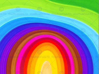 GEMÄLDE ILLUSTRATION KONZENTRISCHE FARBLINIEN REGENBOGEN KUNSTDRUCK POSTER MP3095B