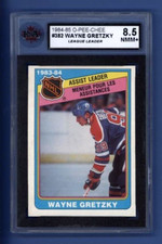 1984-85 OPC #382 WAYNE GRETZKY *ASSIST LEADER* KSA 8.5 NMM+ Edmonton Oilers HOF