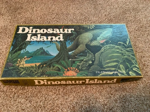 VINTAGE 1980 Parker Brothers DINOSAUR ISLAND Board Game Jurassic