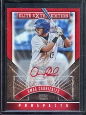 2015 Panini Elite Extra Edition Omar Carrizales #164 Autograph /25