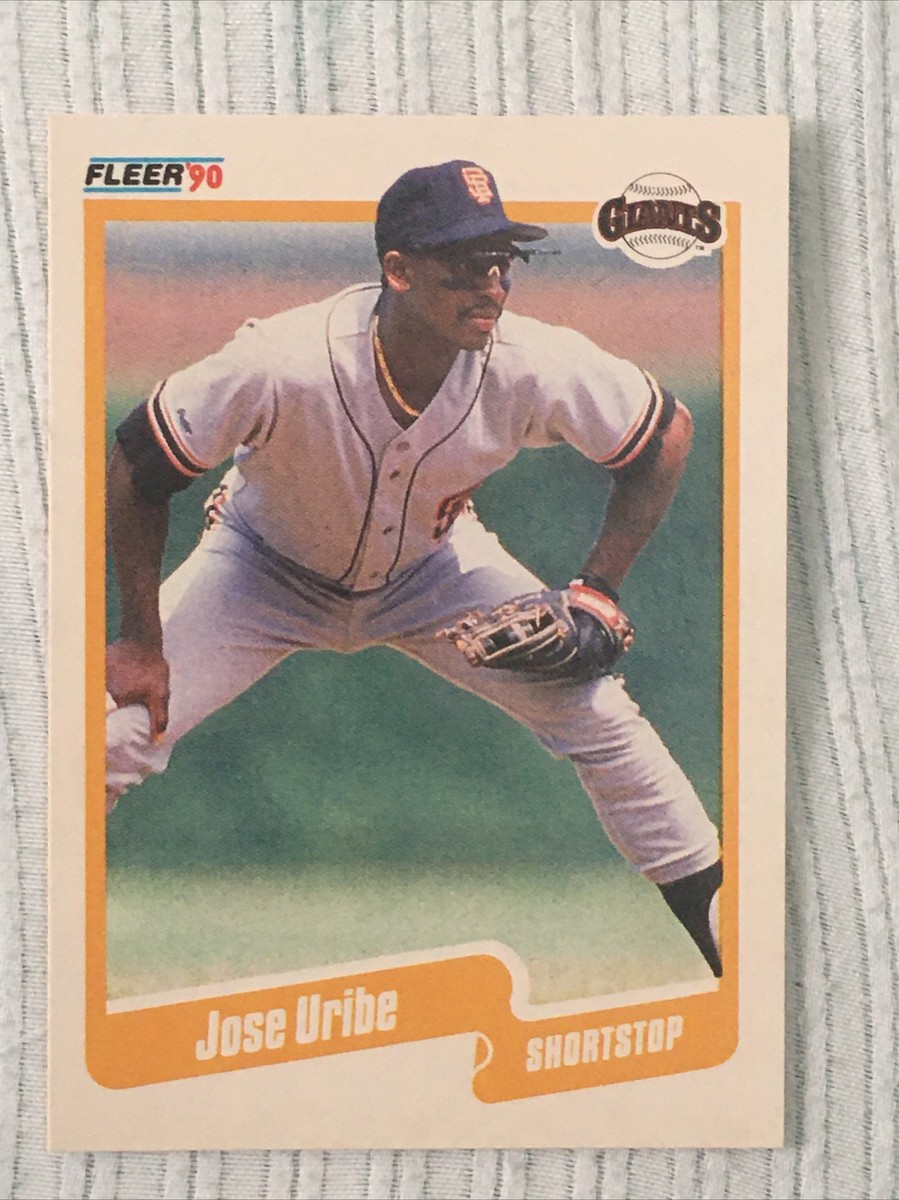 why is the 1990 fleer jose uribe card rare 1990 Fleer ERROR Baseball card #74 - Jose Uribe Birth Year Error - Rare!!
