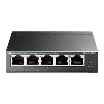 TP-Link TL-SG105PE Managed Network Switch L2 Gigabit Ethernet 10/100/1000 Suppor