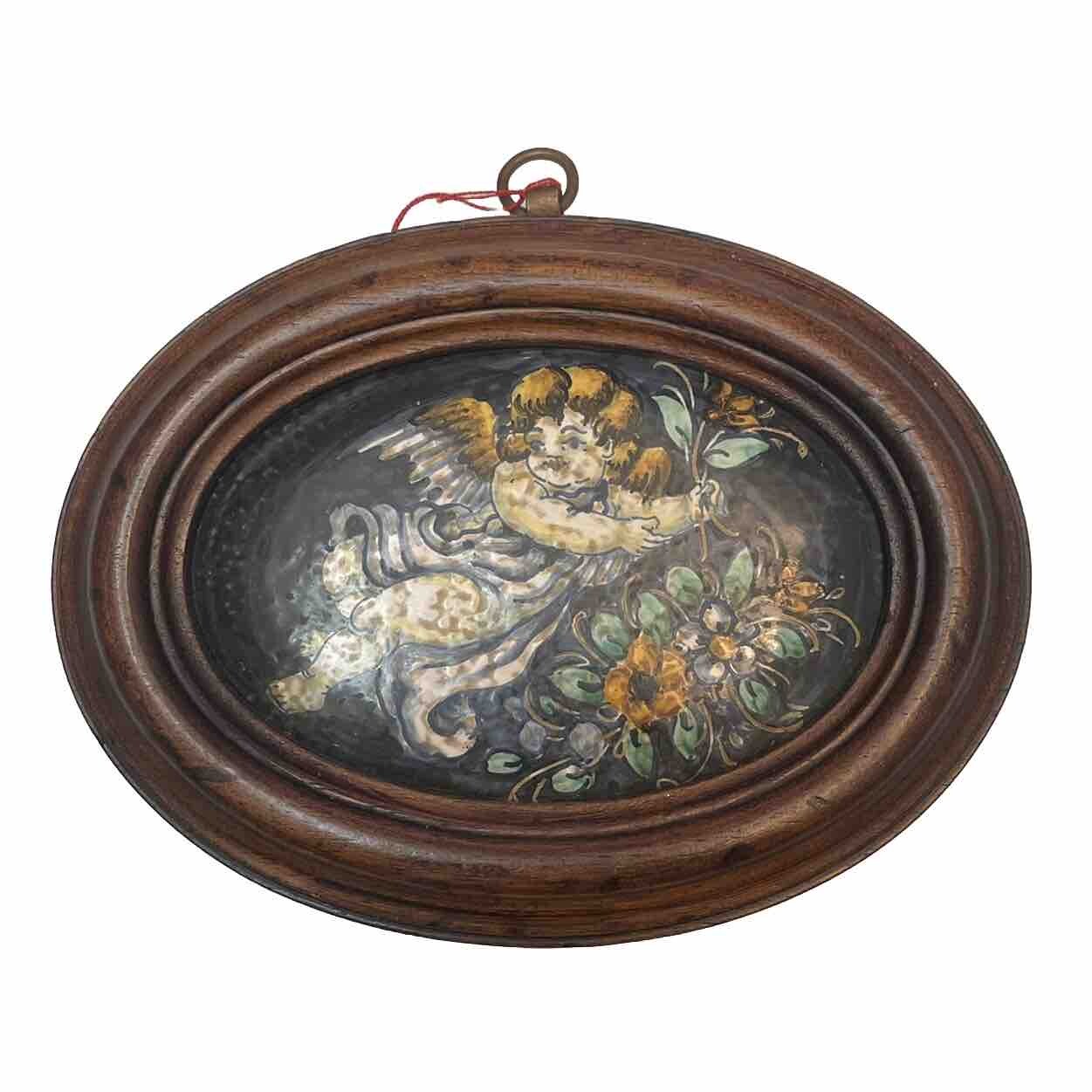 Saca Castelli Quadretto Angelo in Ceramica Dipinto a Mano - Shop Online