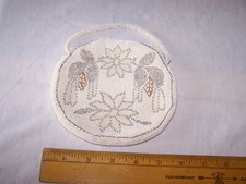 Vintage Beautiful Fancy BEADED PURSE w MADE IN CZECHOSLOVAKIA Tag - Flowers