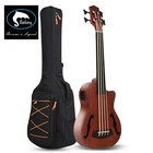 Batking Ukulele Bass UBass Baritone 30 Pouces Acajou F-Holes Fretless/EQ Sac de Gig