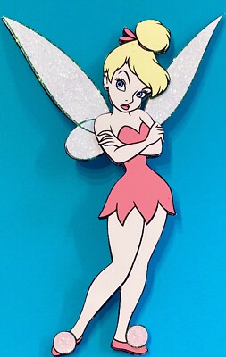 TINKERBELL ATTITUDE hand cut, glittered 3d paper pieced tink pixie
