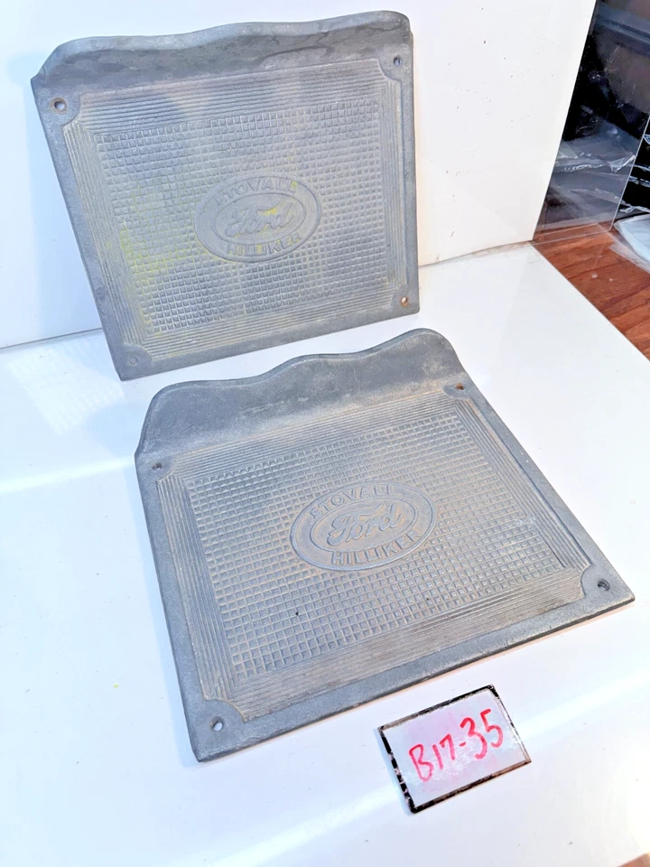 Par de placas escalonadas vintage originales STOVALL HILLIKER 1930 MODELO A - T B17-35 Foto 3 de 4