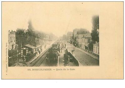 92.BOIS-COLOMBES.n°362.QUAIS Der Gare.train