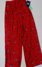 ST. LOUIS CARDINALS MLB TEAM APPAREL PAJAMAS LOUNGE PANTS YOUTH M L XL NWT RED