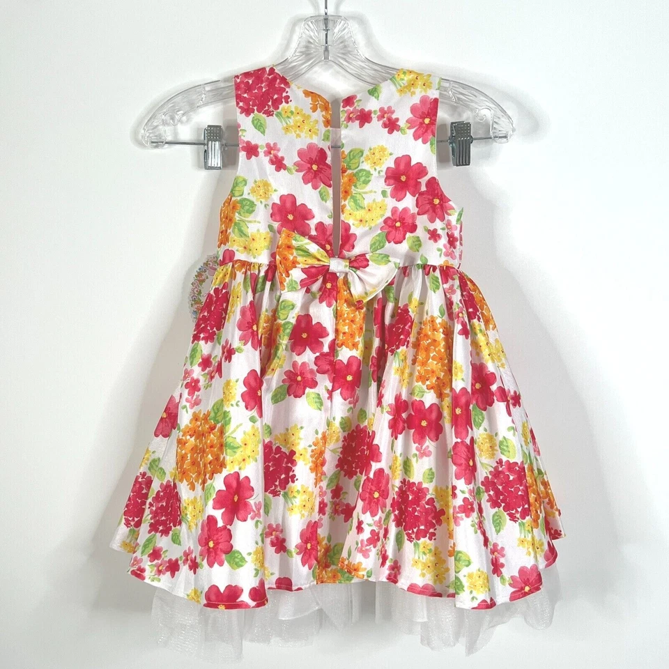 Vestido floral sin mangas de verano multicolor American Princess Girl 5 Foto 2 de 4